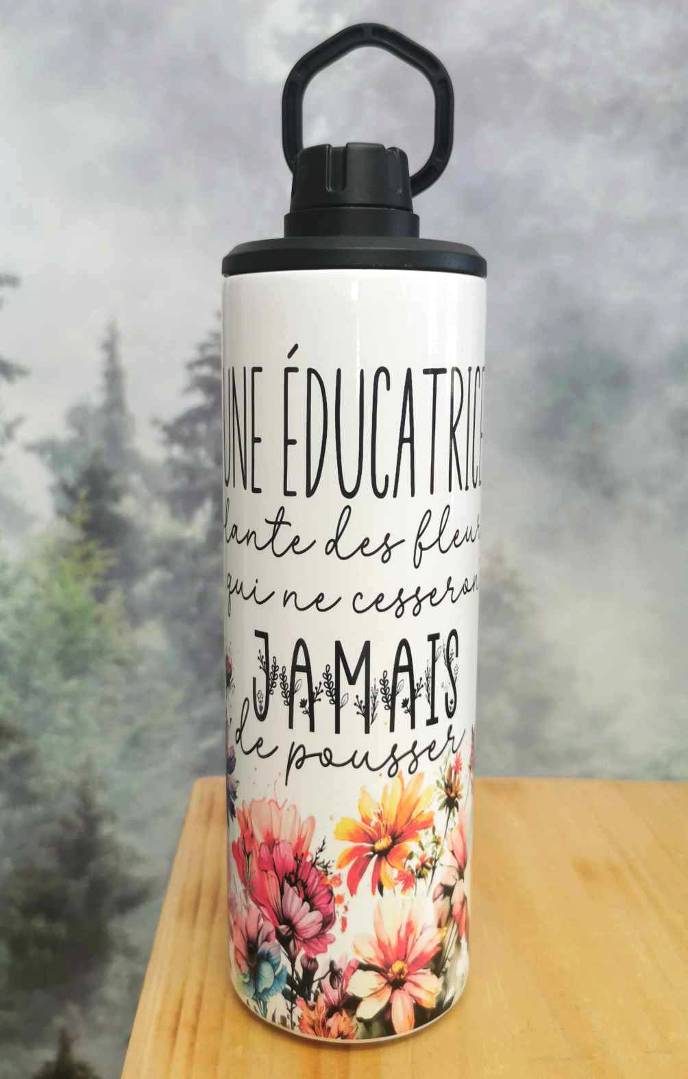 Gourde isotherme sport 20oz. - Cadeau pour éducatrice